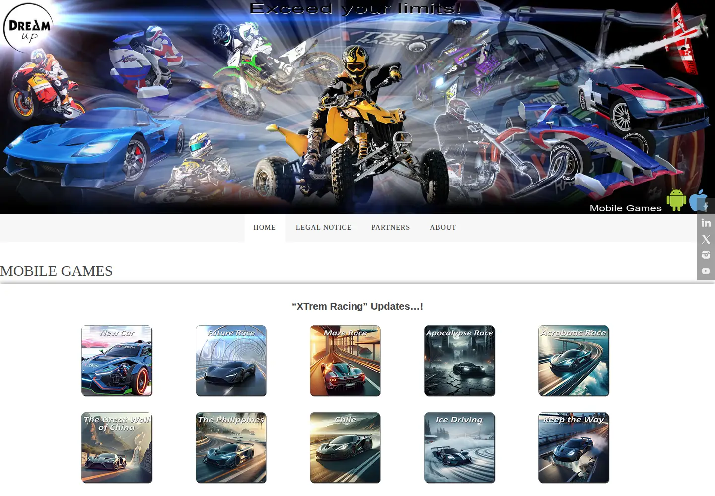 Screenshot of dream-up.eu