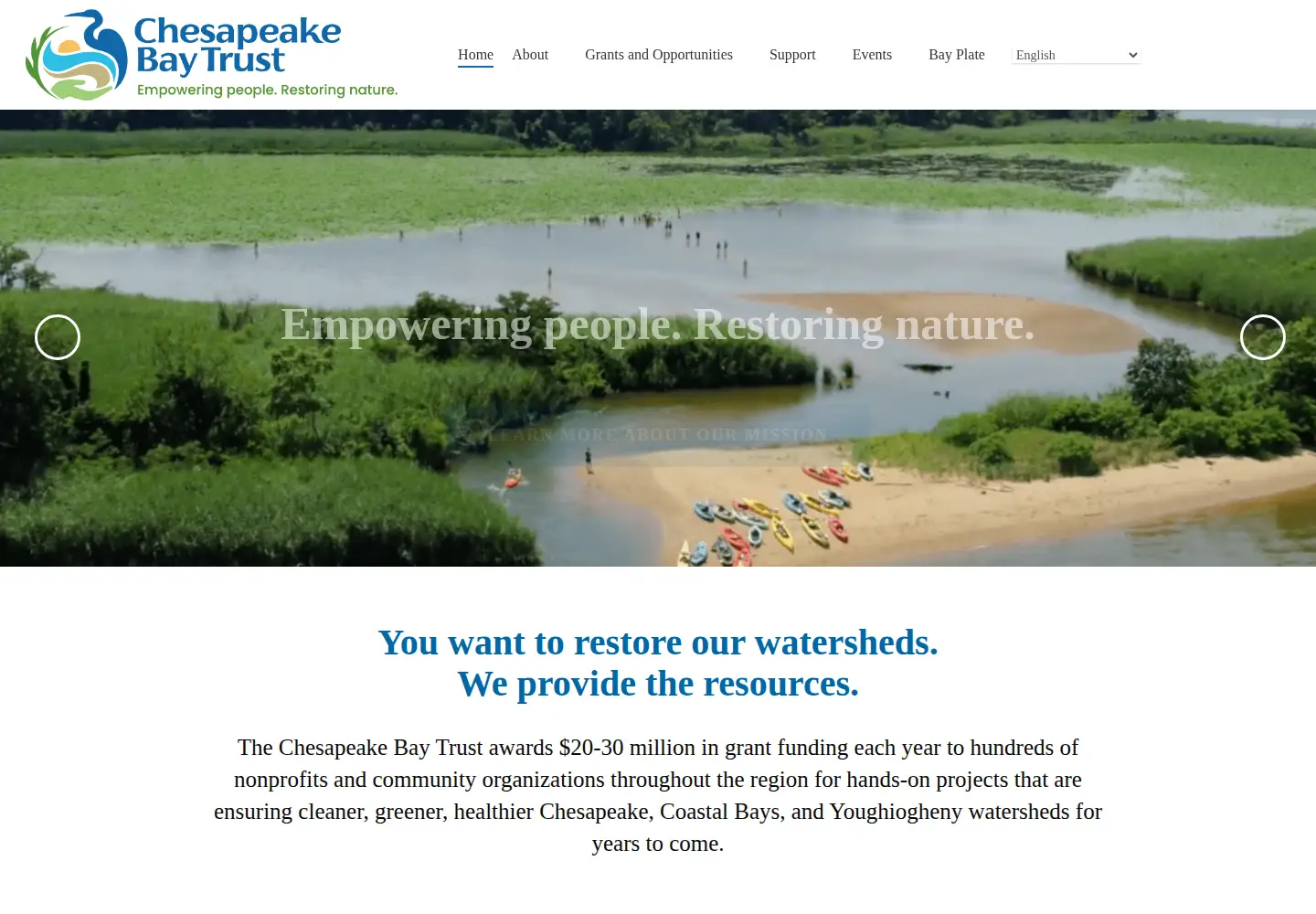Screenshot of cbtrust.org