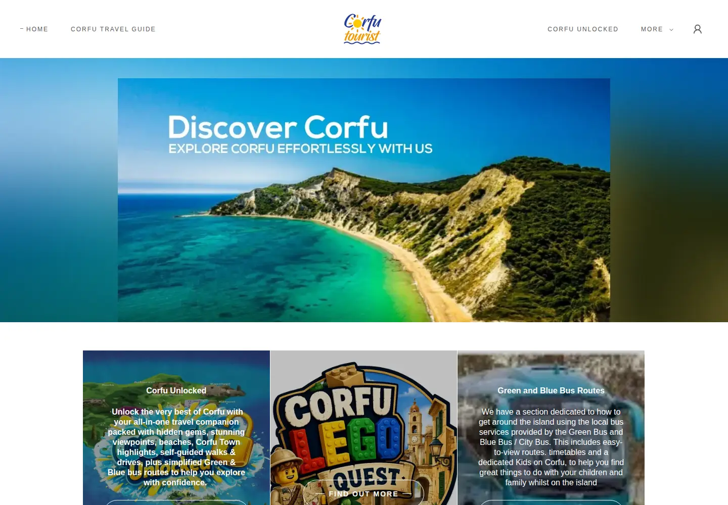 Screenshot of corfutourist.com