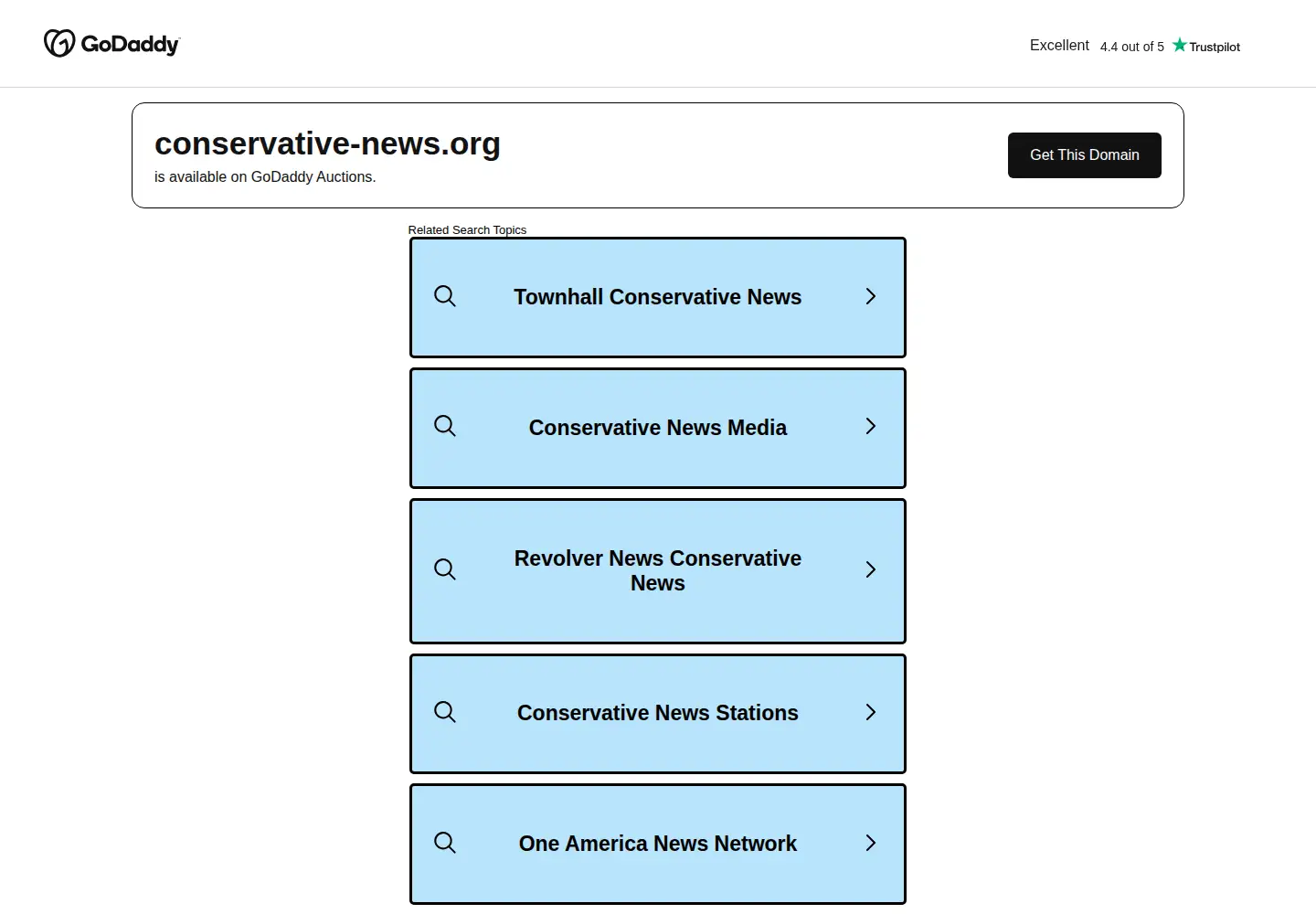 Screenshot of conservative-news.org
