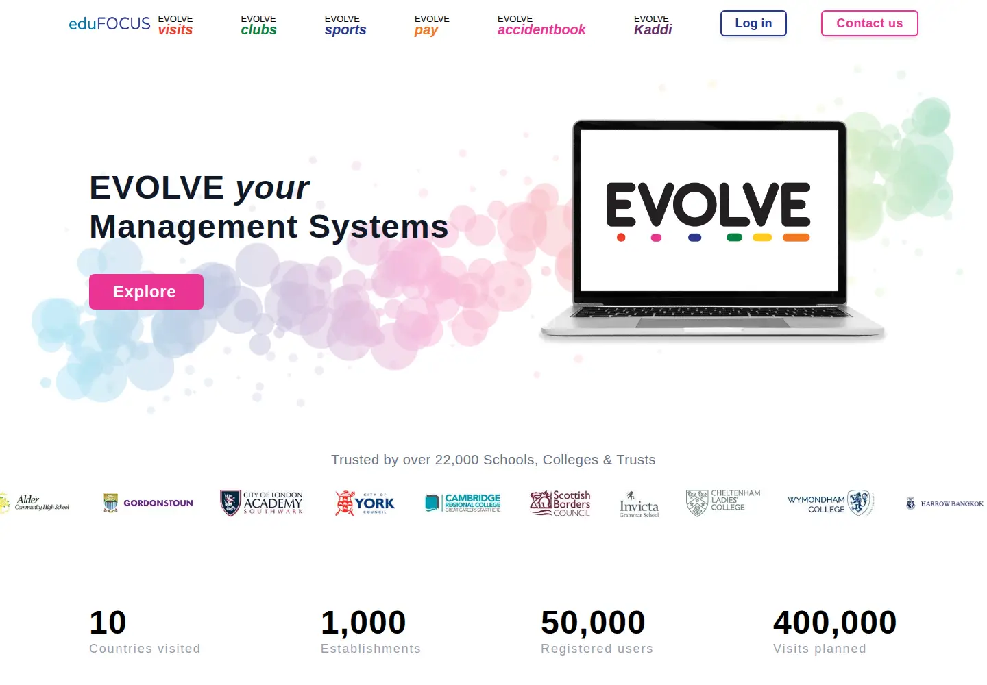 Screenshot of edufocus.co.uk
