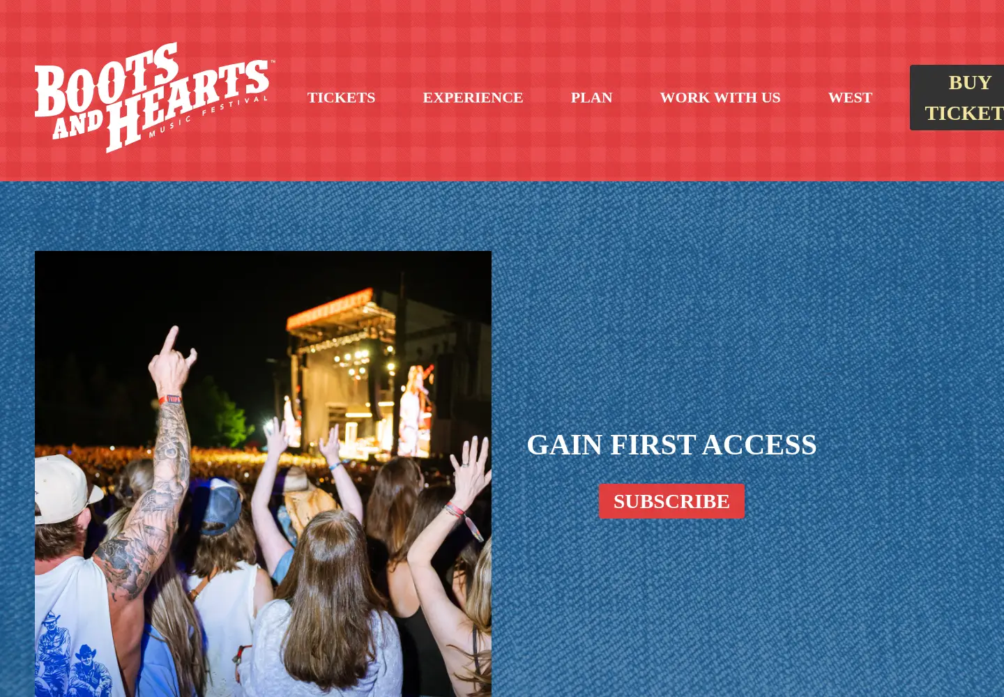 Captured homepage of bootsandhearts.com in the current scan