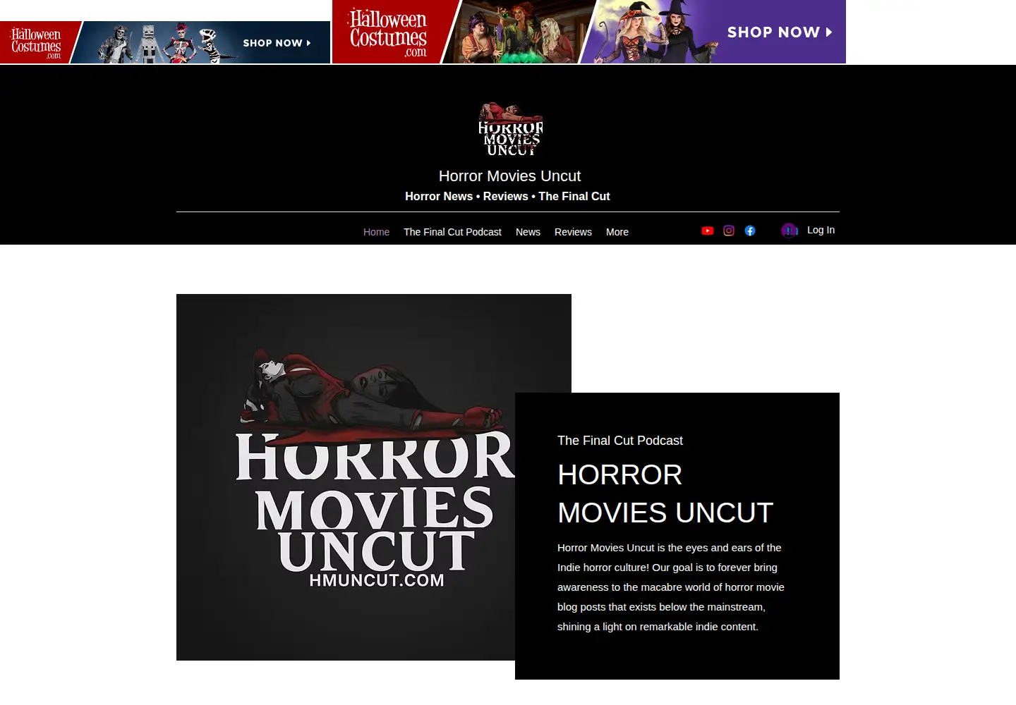 Captured homepage of hmuncut.com in the current scan