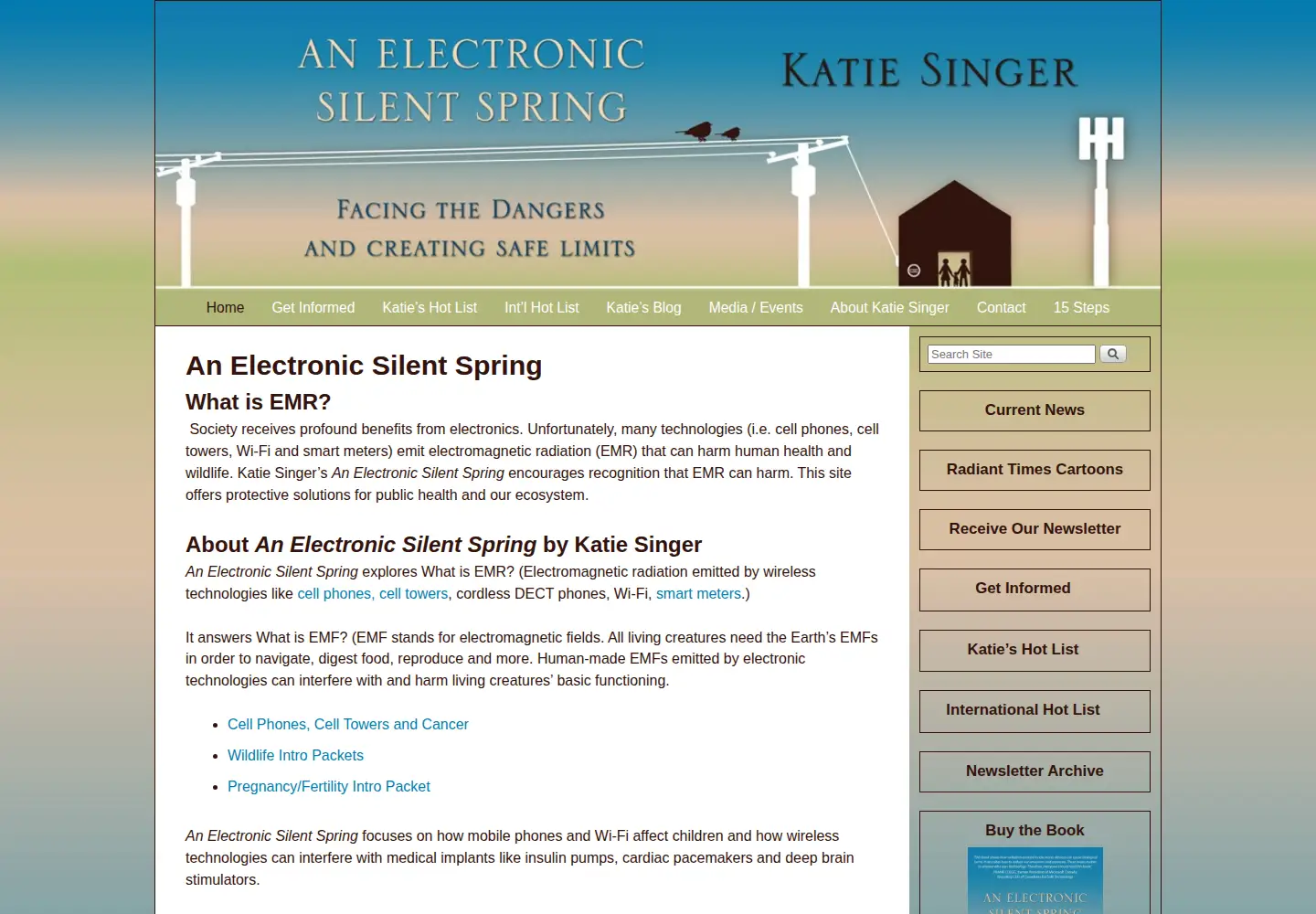 Screenshot of electronicsilentspring.com