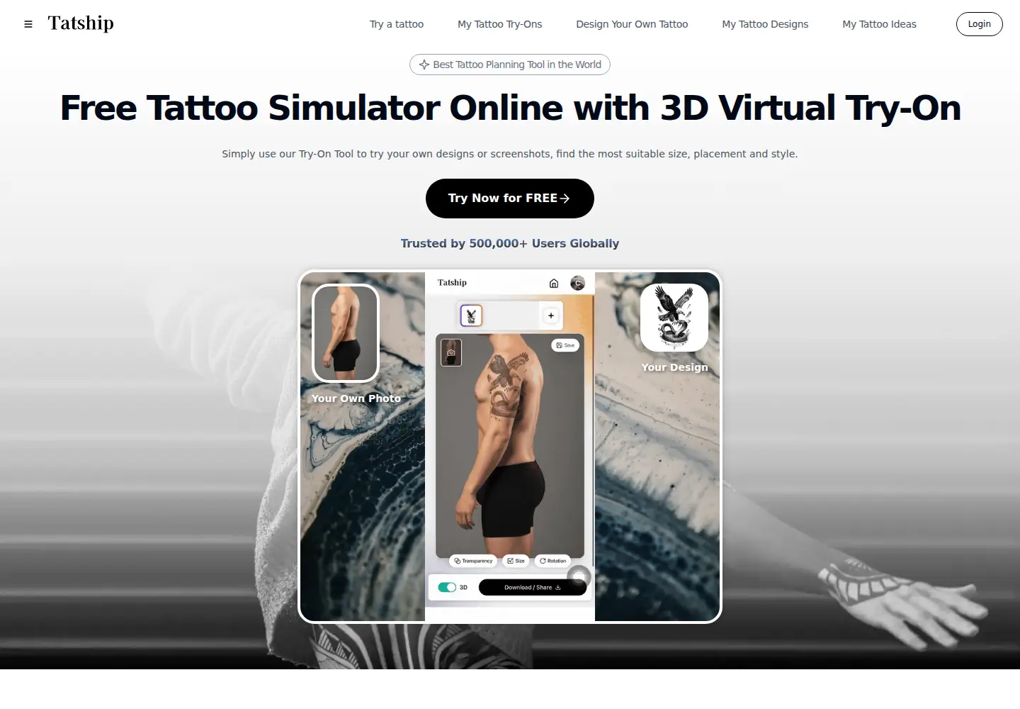 Screenshot of tatship.com