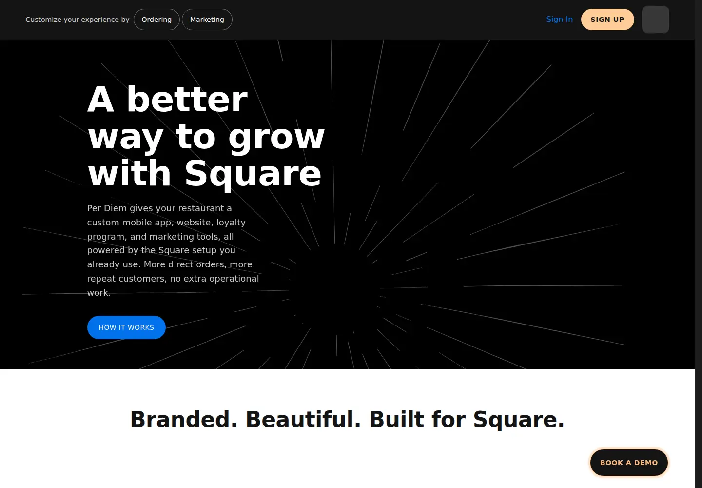Screenshot of tryperdiem.com