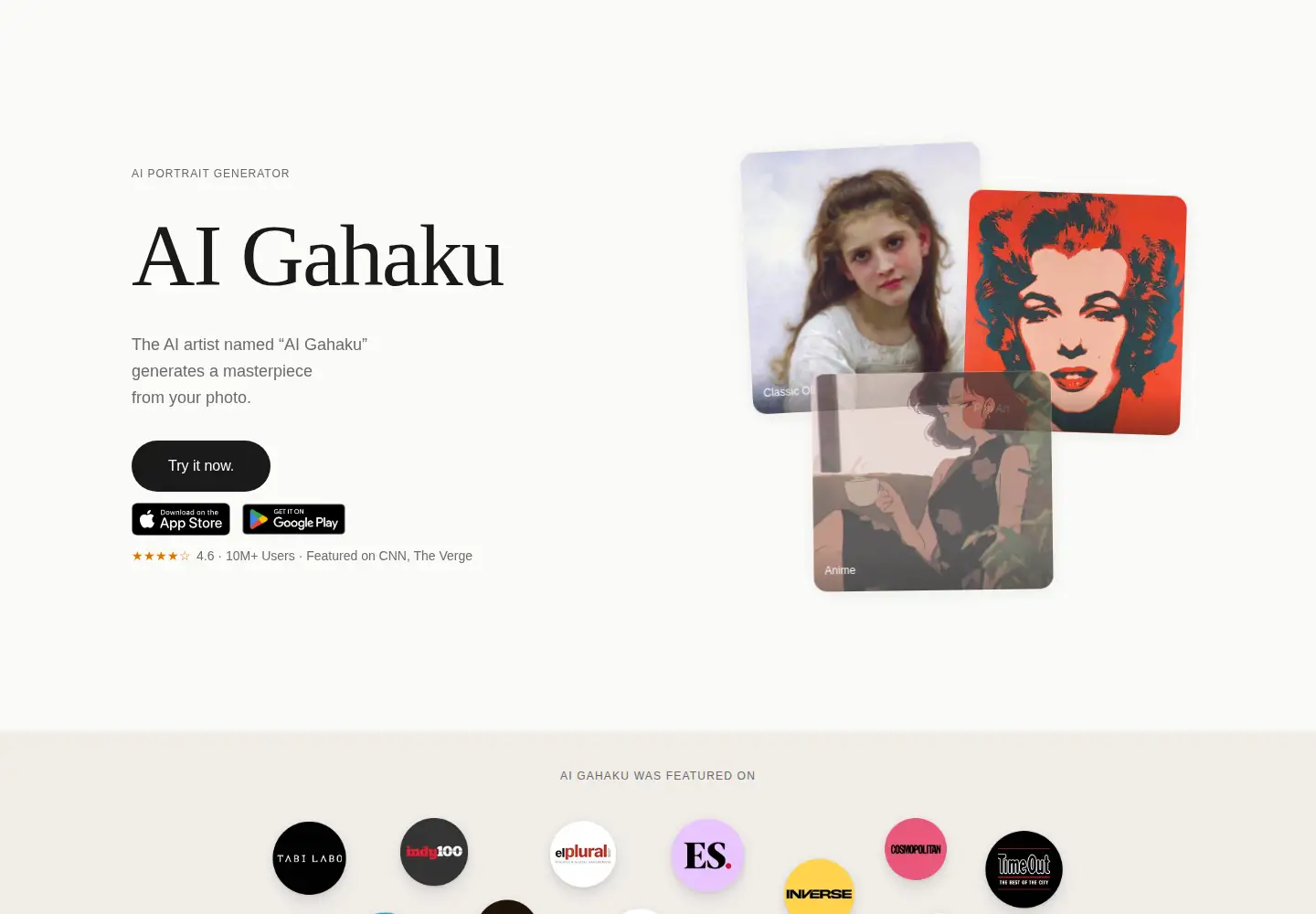 Screenshot of ai-art.tokyo
