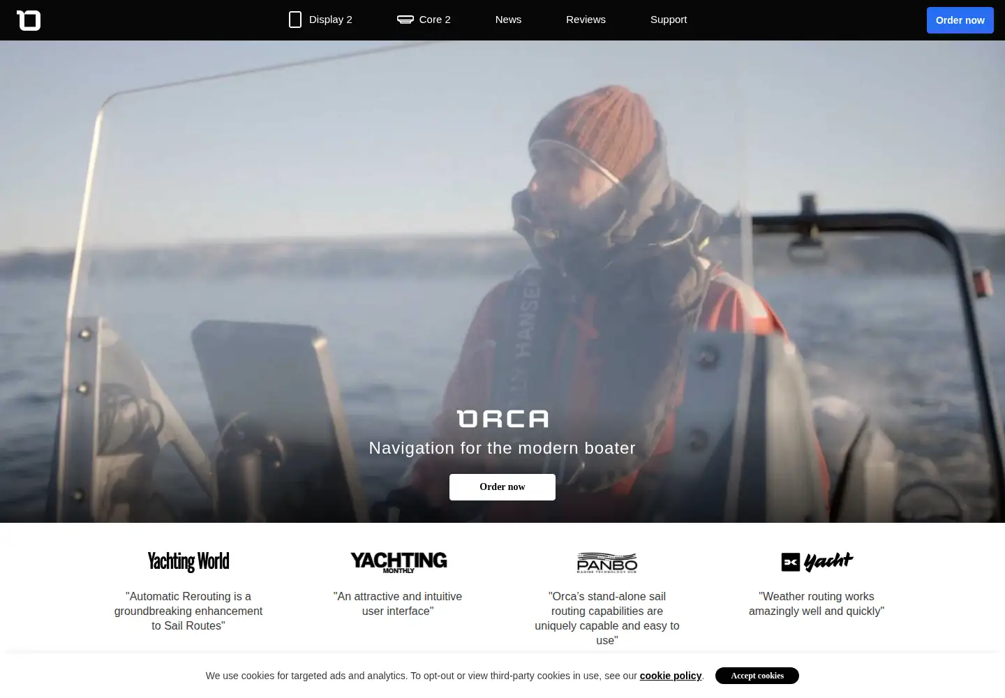 Captured homepage of getorca.com in the current scan