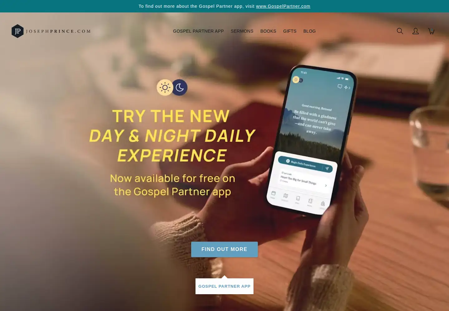 Screenshot of josephprince.com