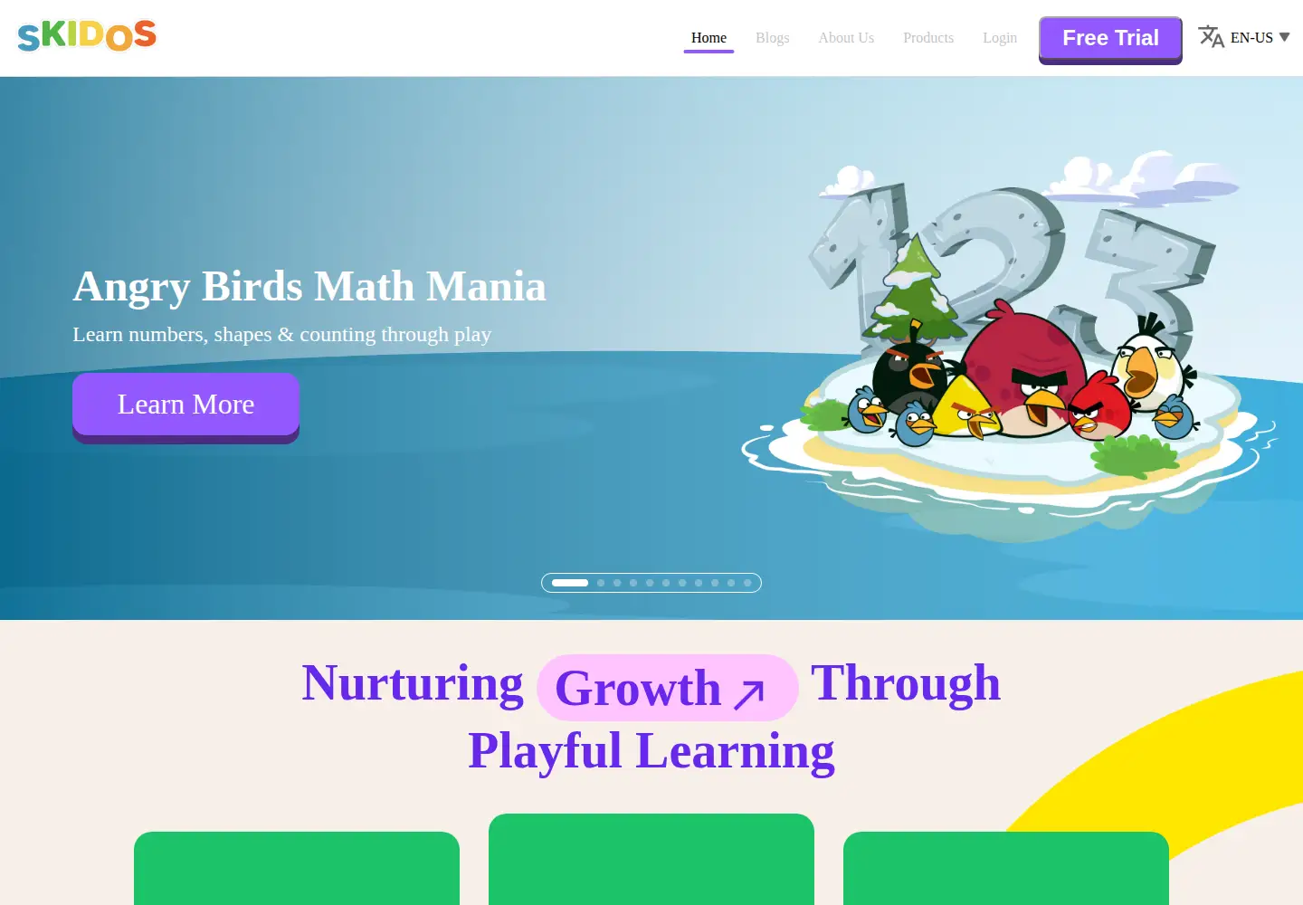 Screenshot of skidos.com