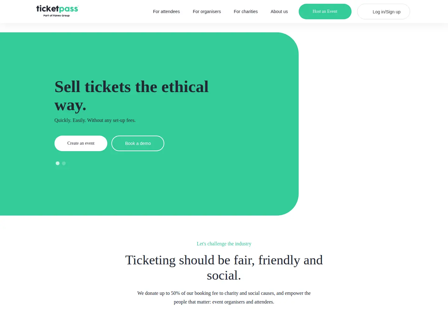 Screenshot of ticketpass.org