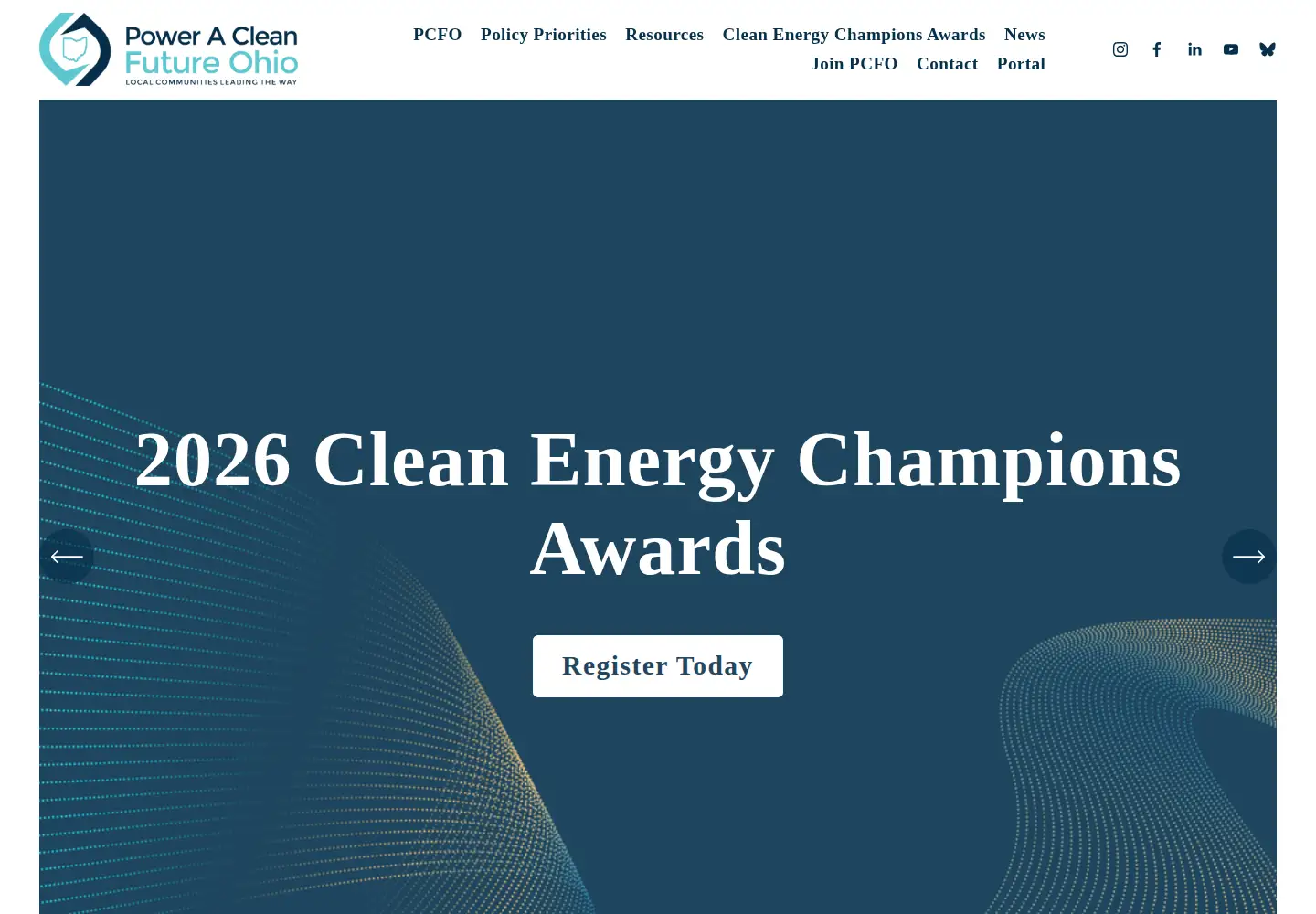 Screenshot of poweracleanfuture.org