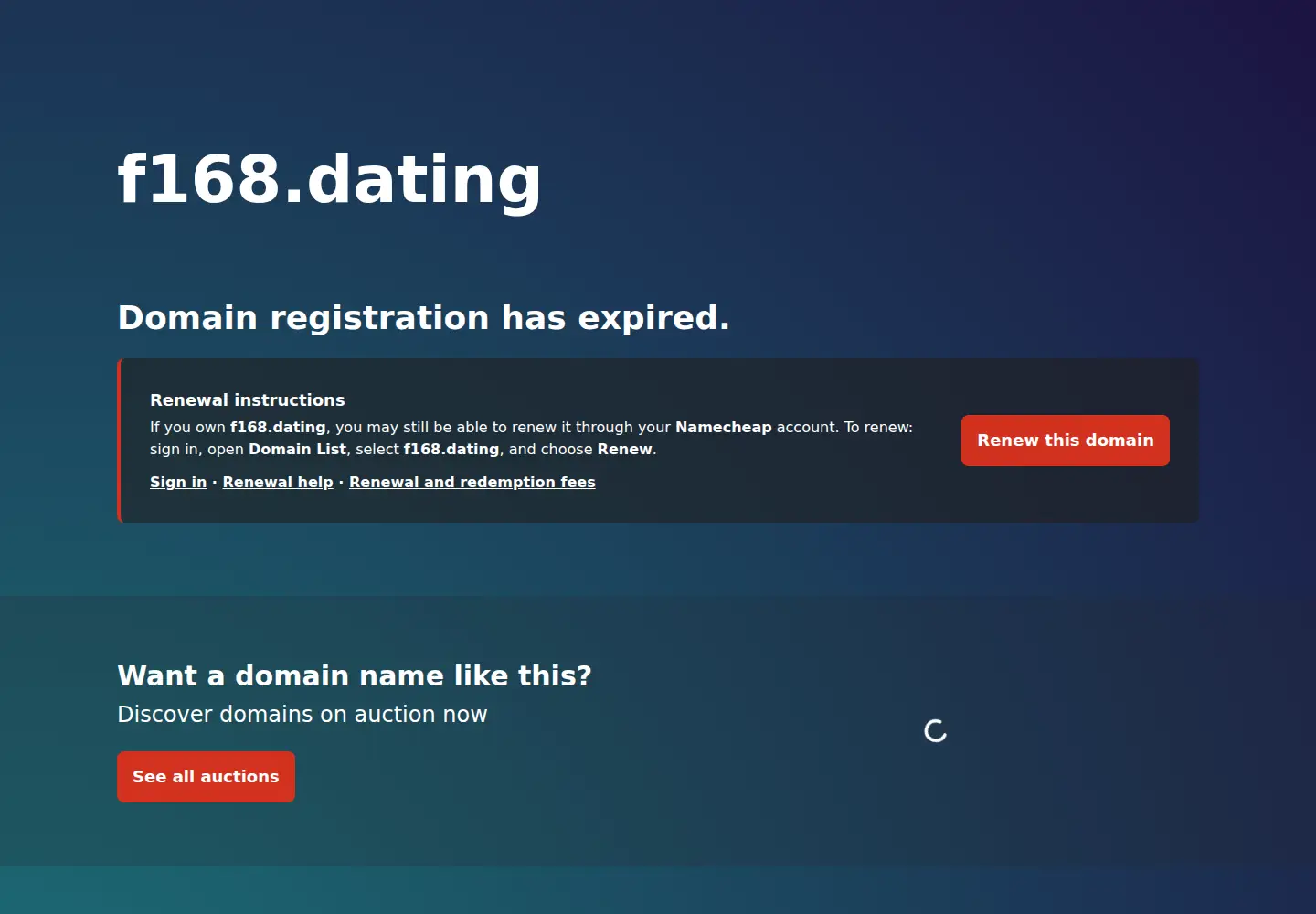 Screenshot of f168.dating