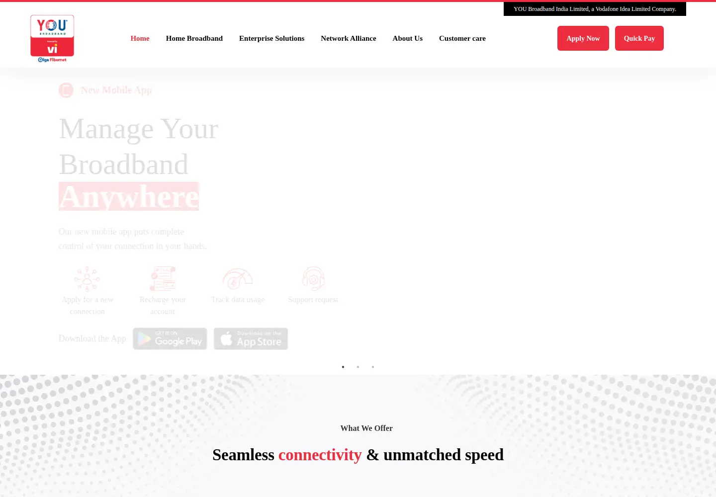 Screenshot of youbroadband.in