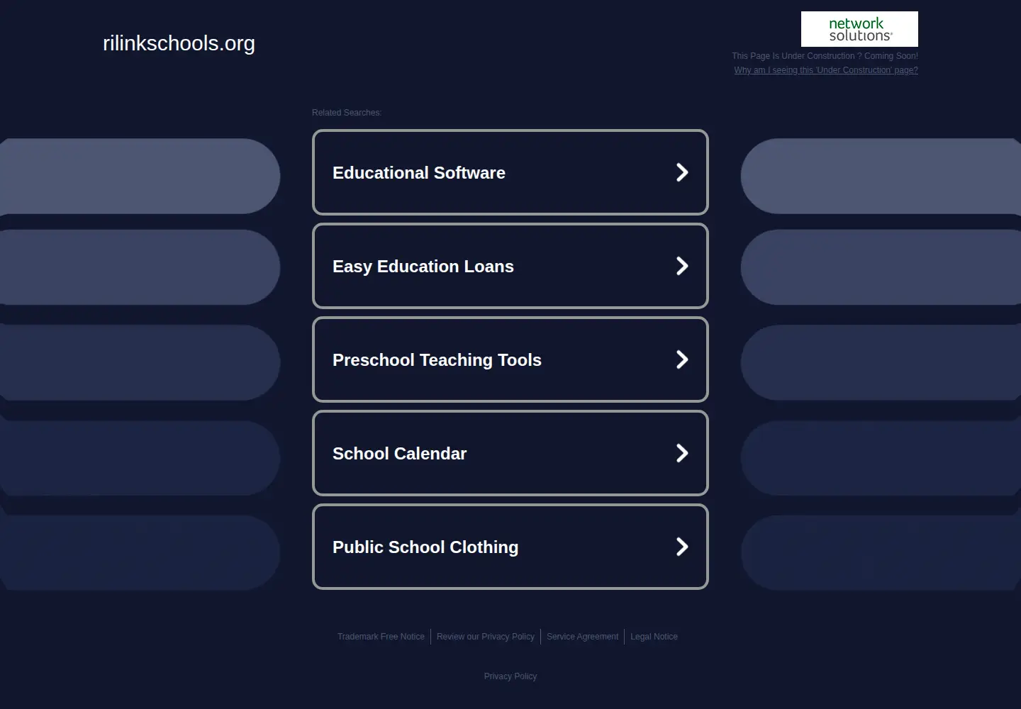 Captured homepage of rilinkschools.org in the current scan