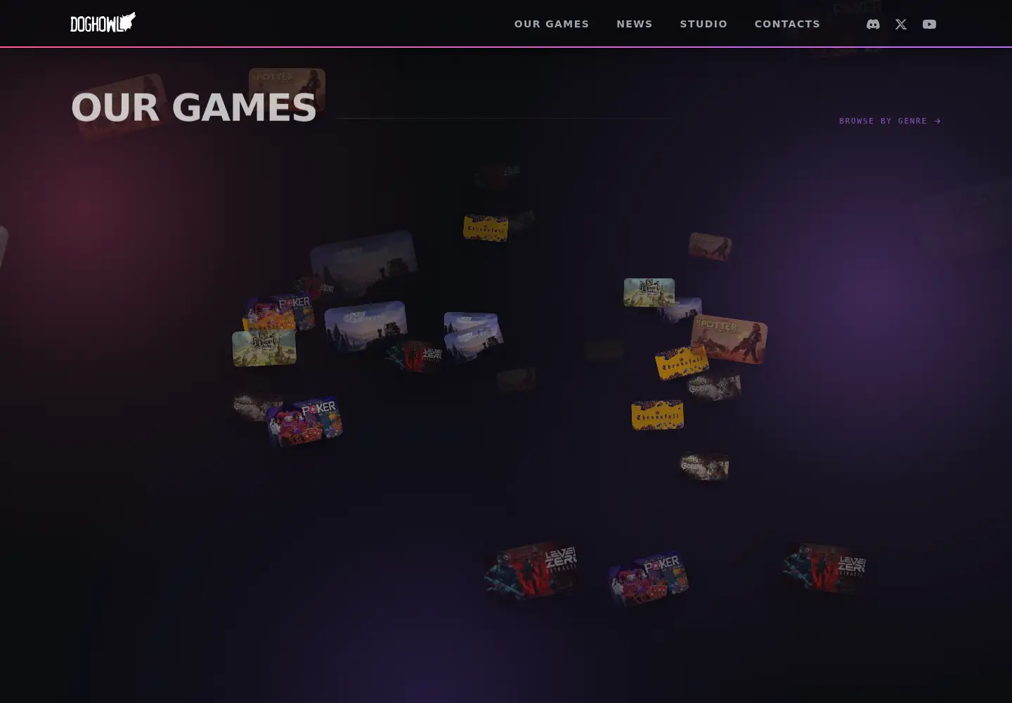 Screenshot of doghowlgames.com