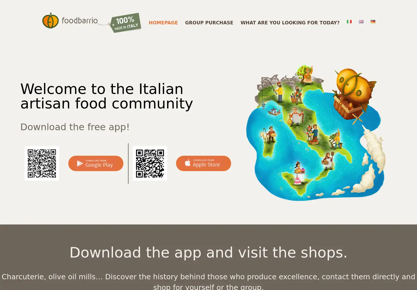 Screenshot of foodbarrio.com