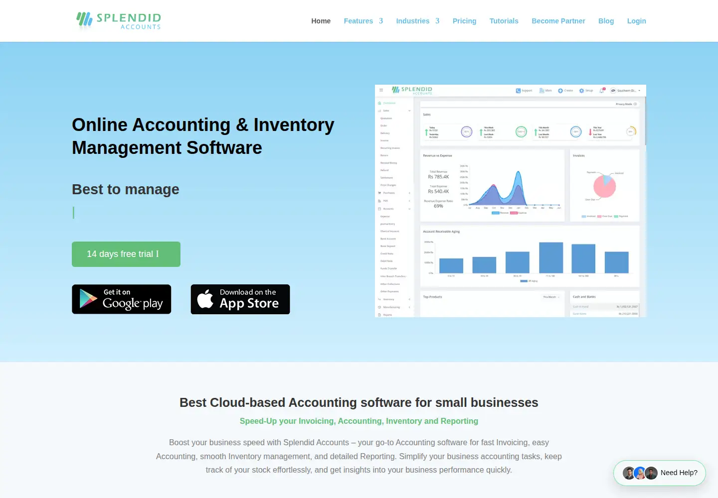 Screenshot of splendidaccounts.com
