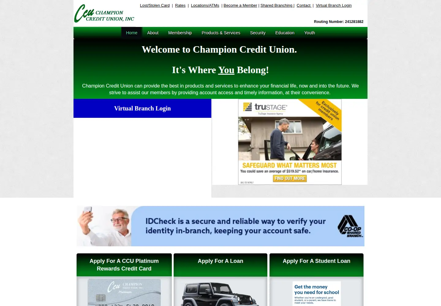 Screenshot of championcu.org