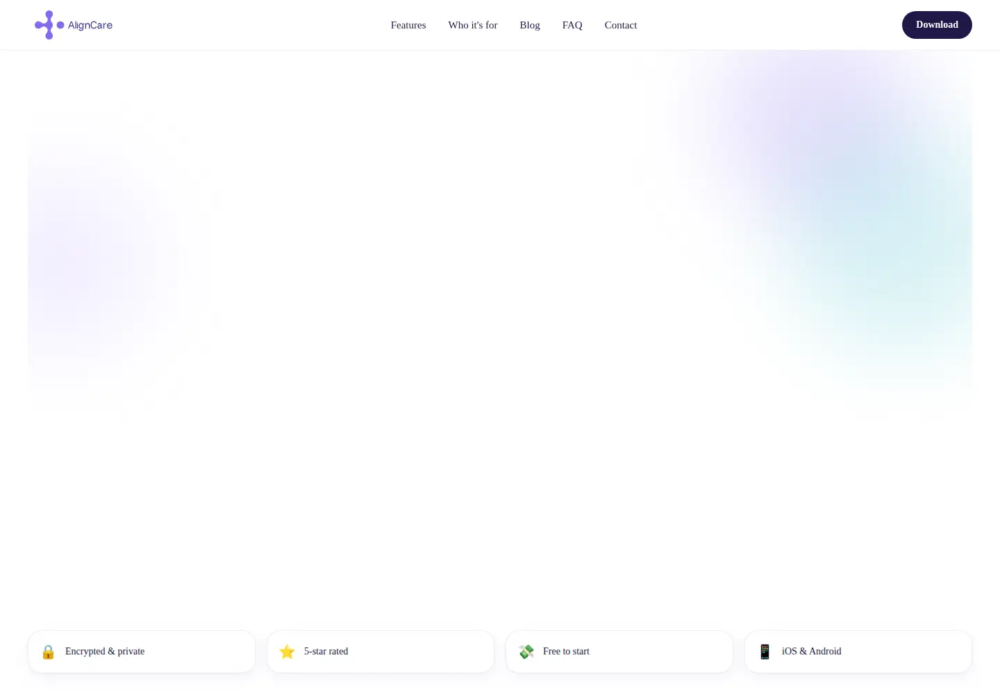 Screenshot of aligncare.ai