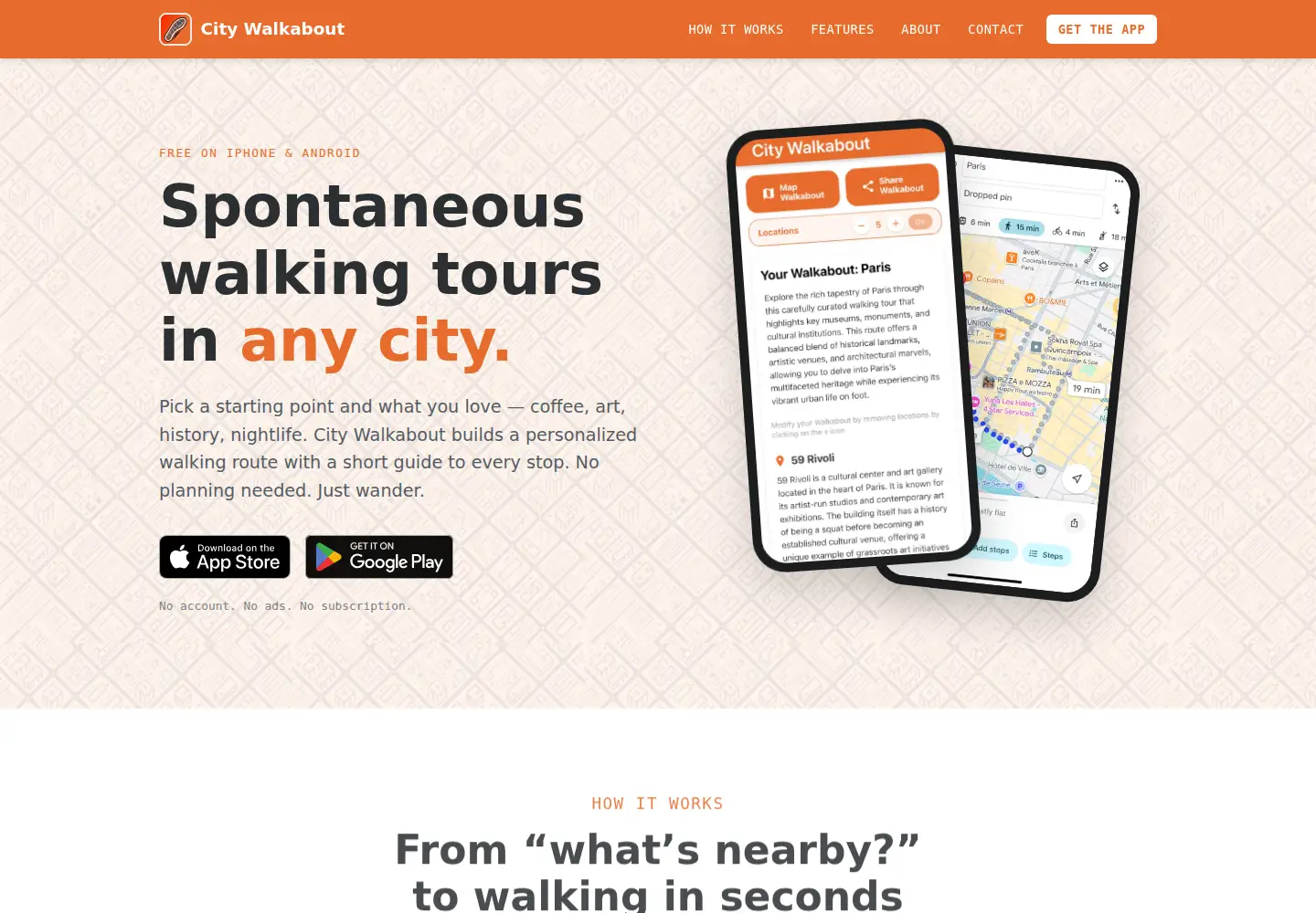 Screenshot of citywalkabout.ai
