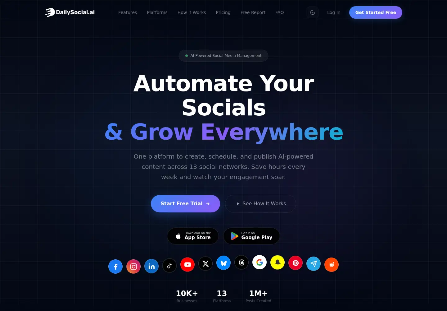 Captured homepage of dailysocial.ai in the current scan