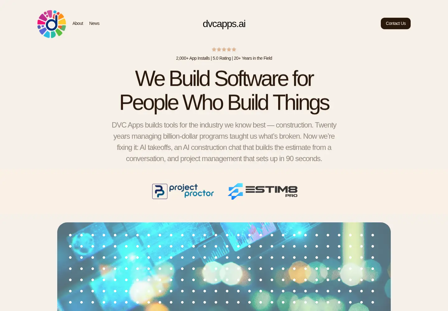 Screenshot of dvcapps.ai