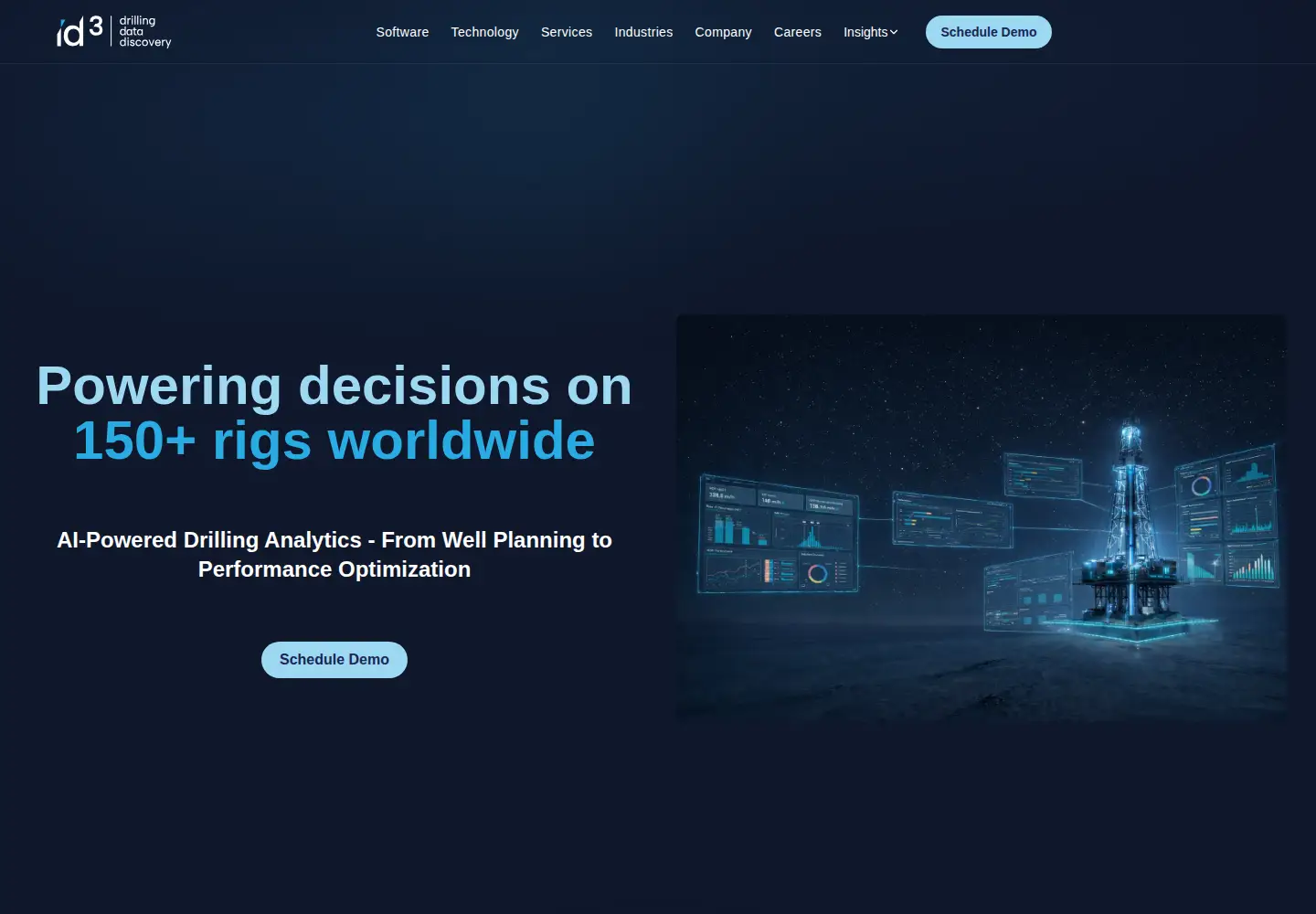 Captured homepage of id3.ai in the current scan