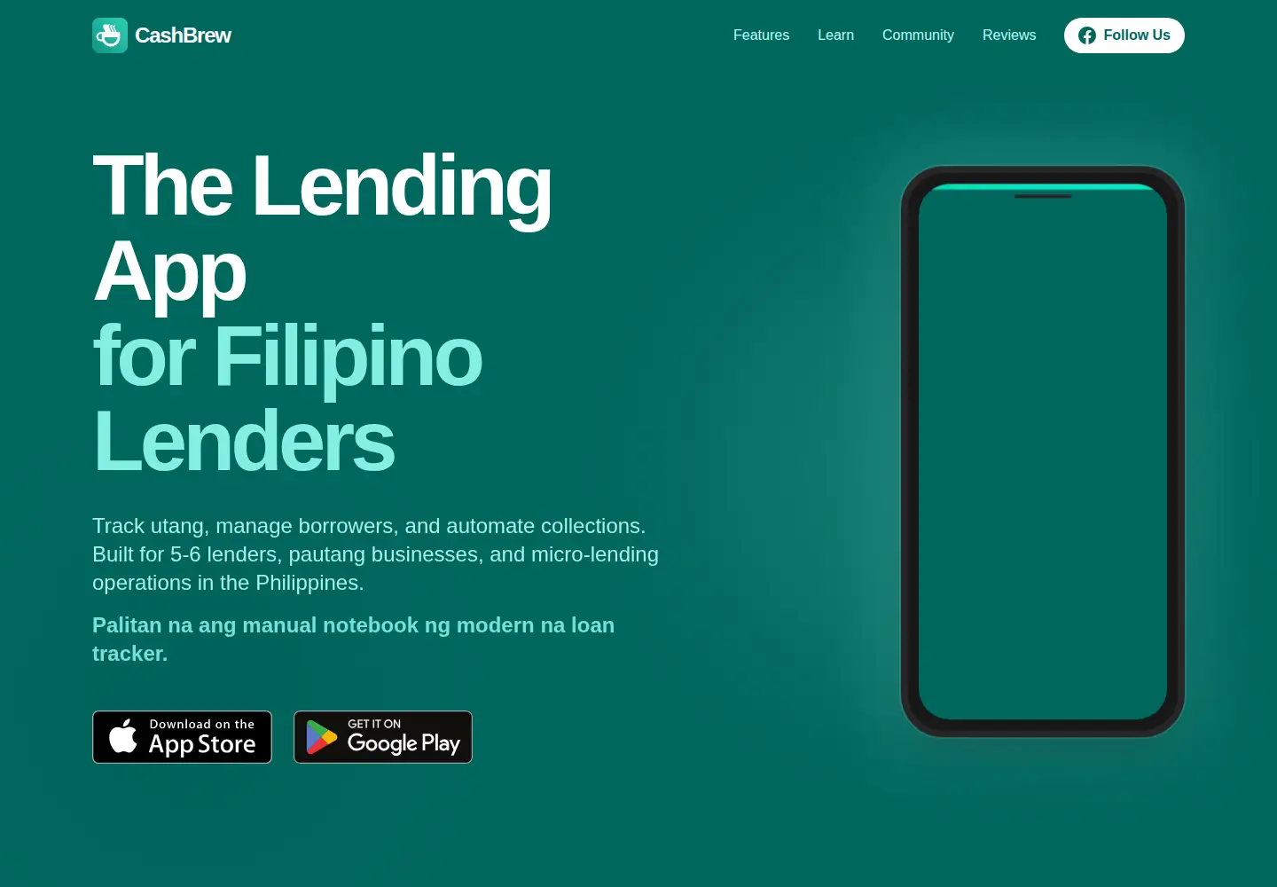 Screenshot of cashbrew.app