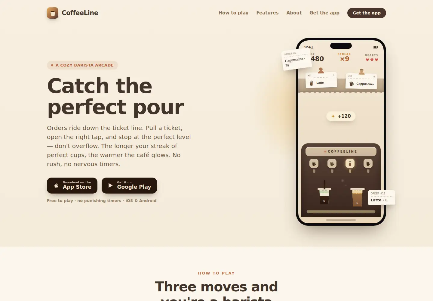 Screenshot of coffeeline.app