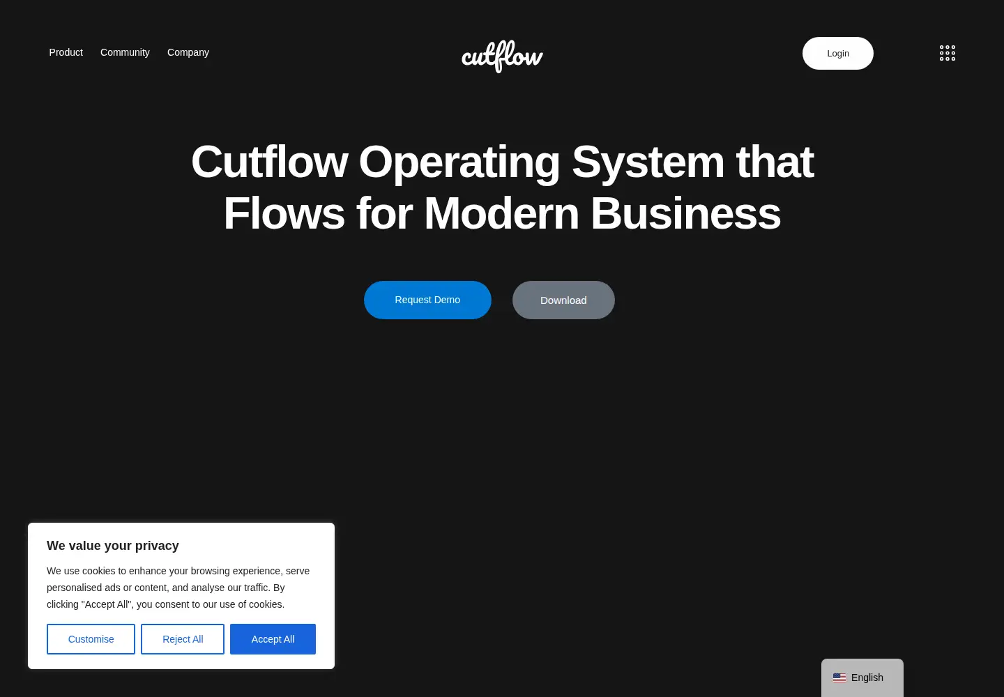 Screenshot of cutflow.app