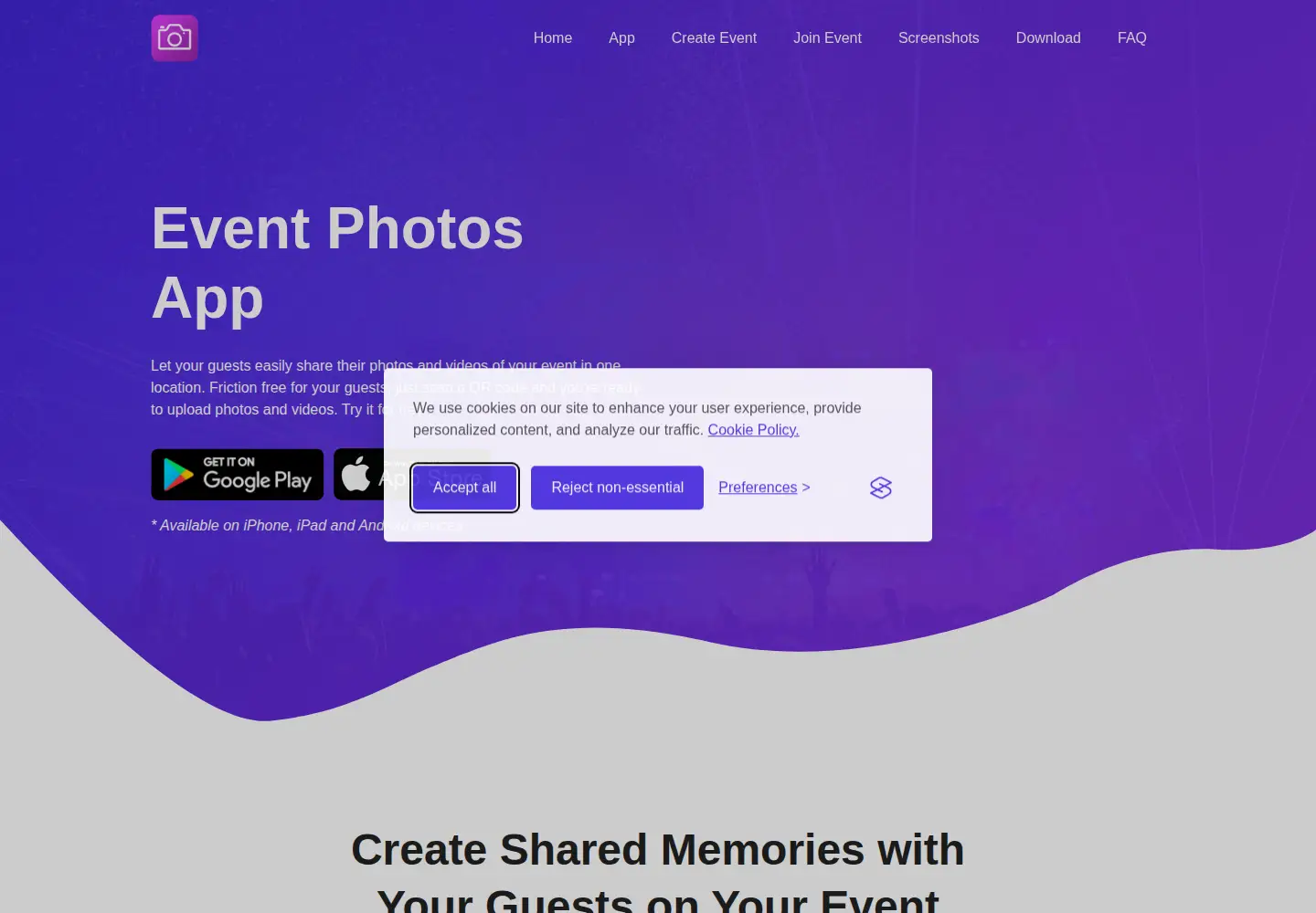 Screenshot of eventphotos.app