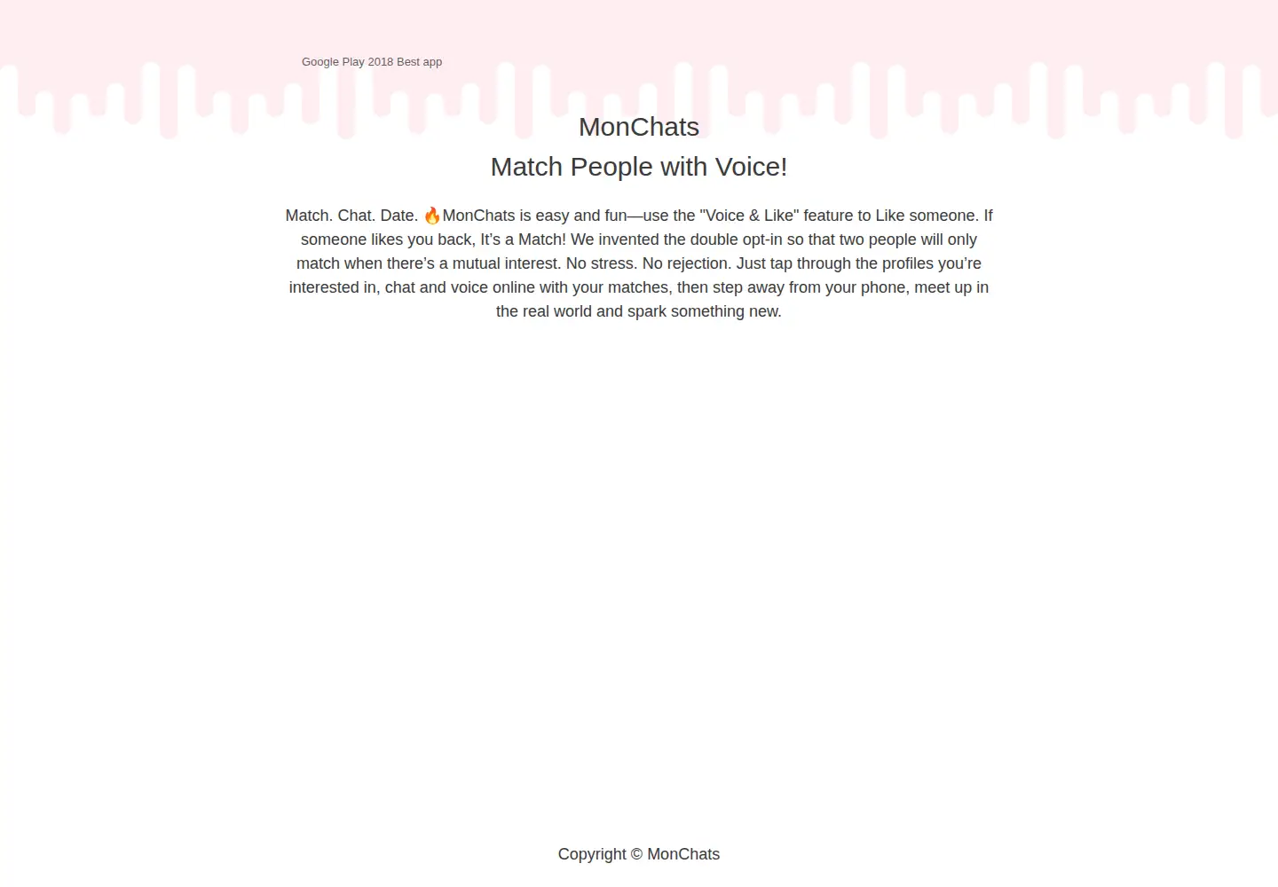 Captured homepage of monchats.app in the current scan