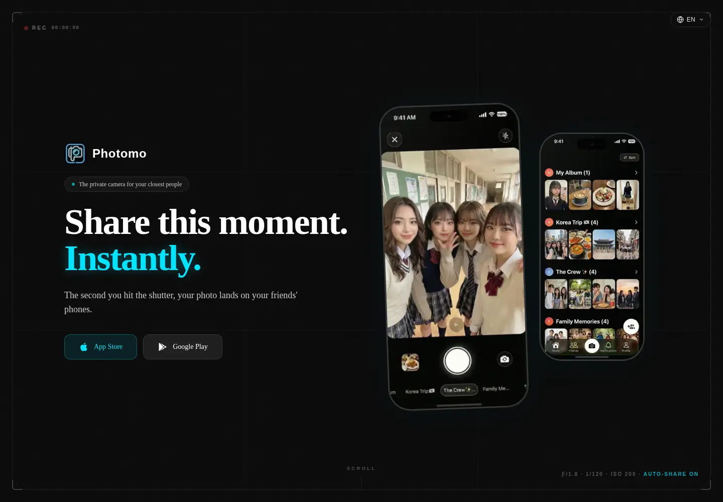 Screenshot of photomo.app