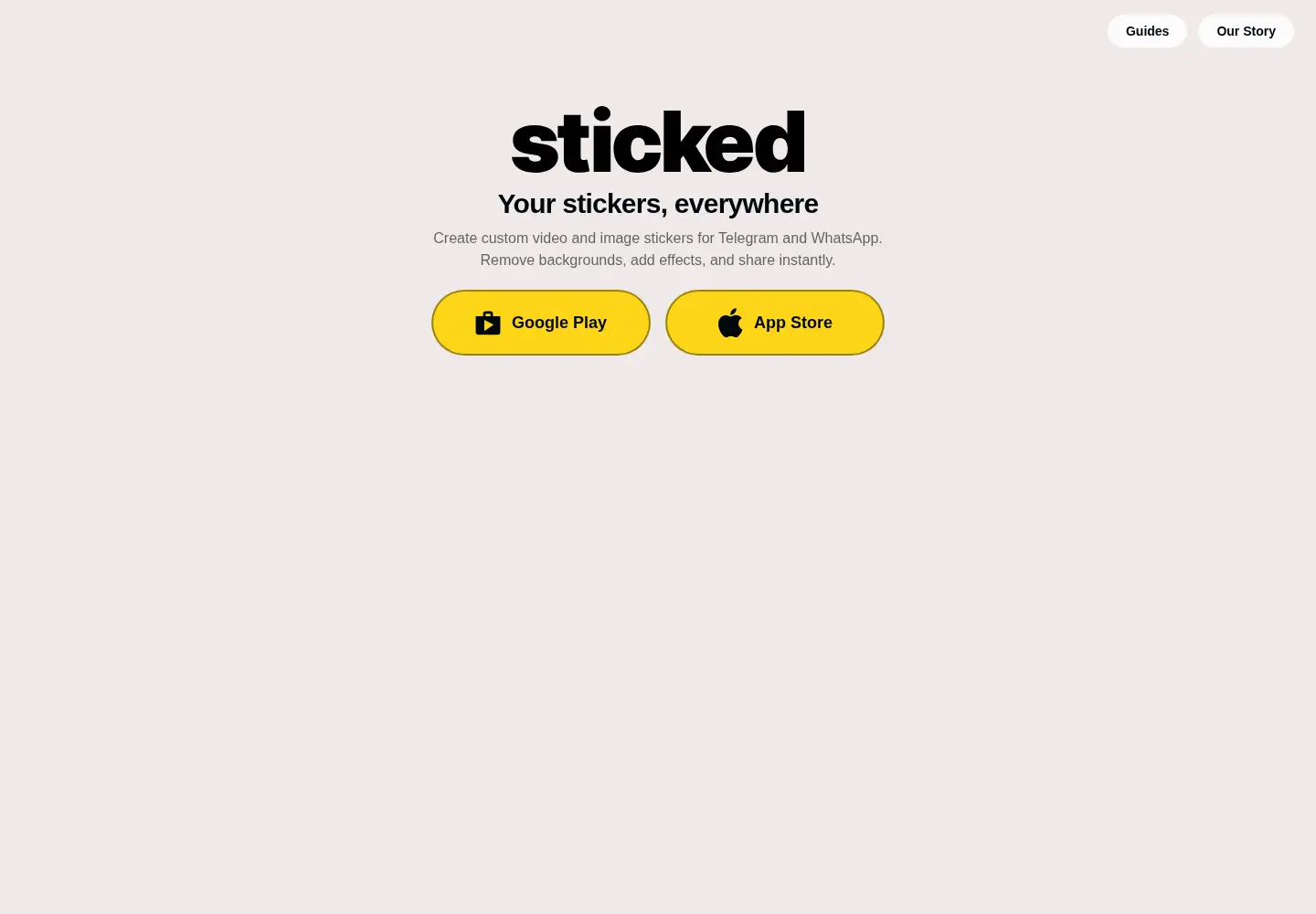 Screenshot of sticked.app