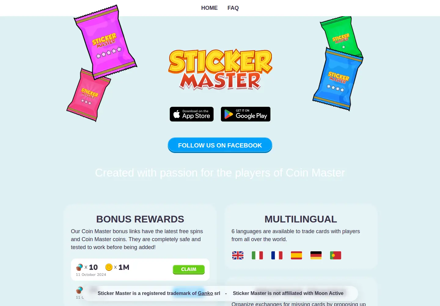 Screenshot of stickermaster.app