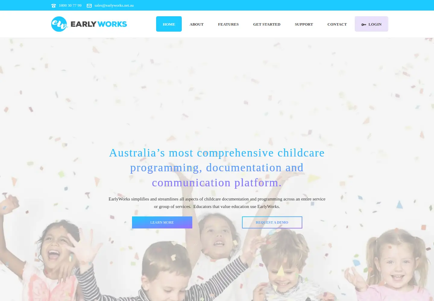 Screenshot of earlyworks.net.au