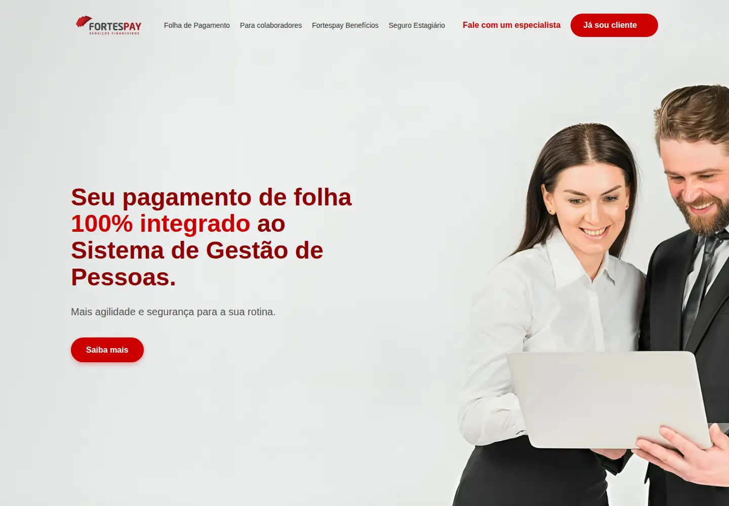 Captured homepage of fortespay.com.br in the current scan
