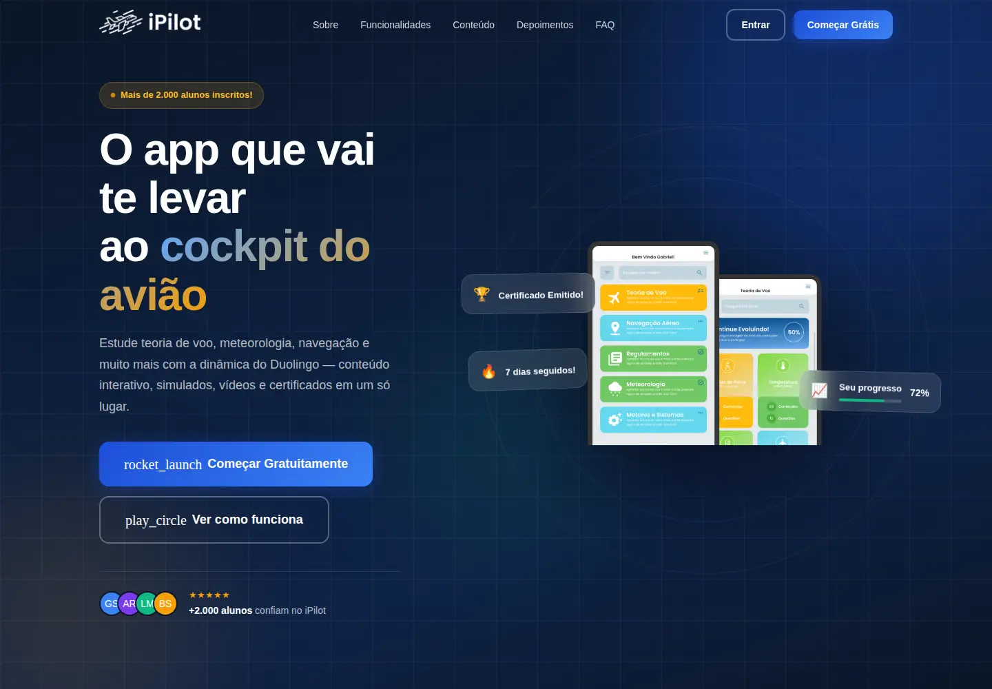 Captured homepage of ipilot.com.br in the current scan