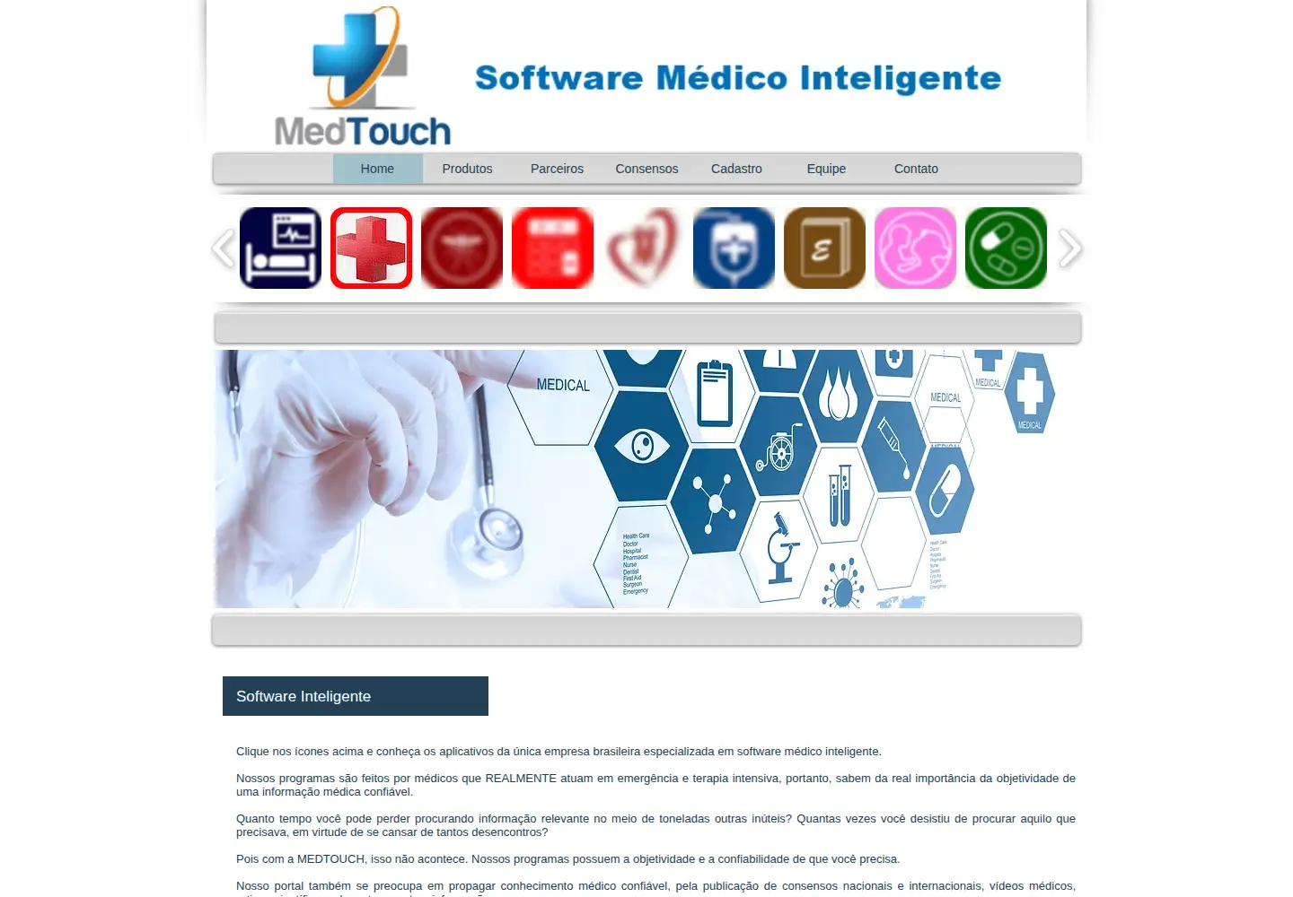 Screenshot of medtouch.com.br
