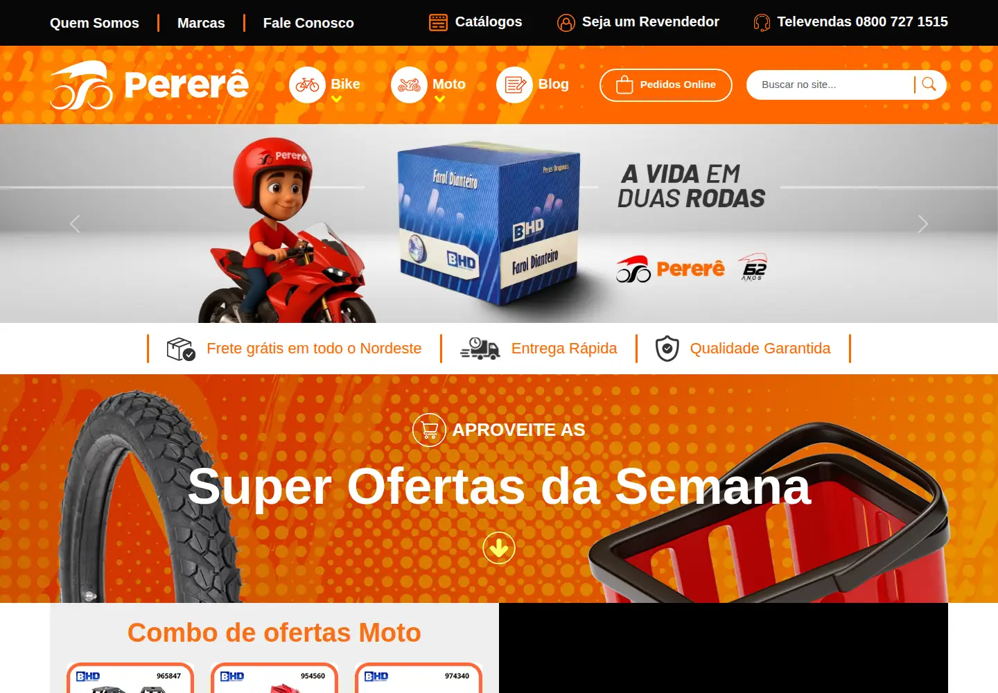 Screenshot of perere.com.br