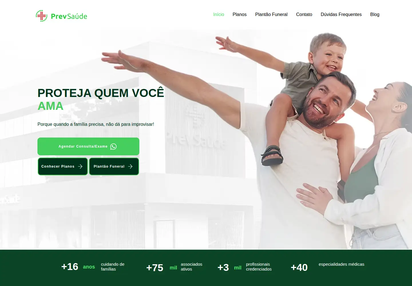 Captured homepage of prevsaudeoficial.com.br in the current scan