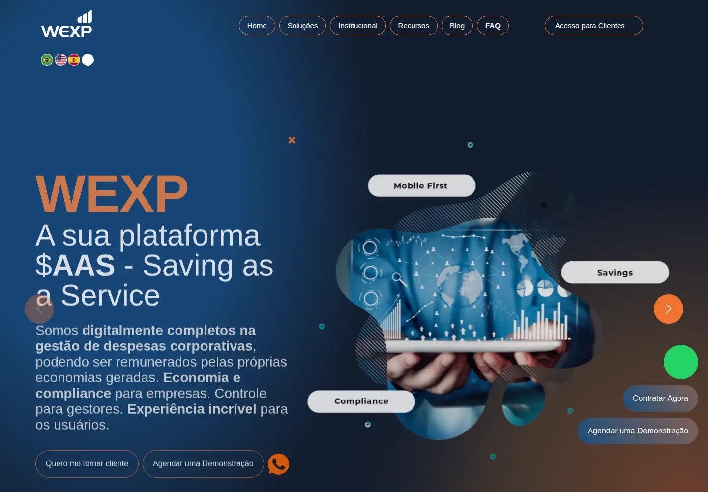 Screenshot of wexp.com.br