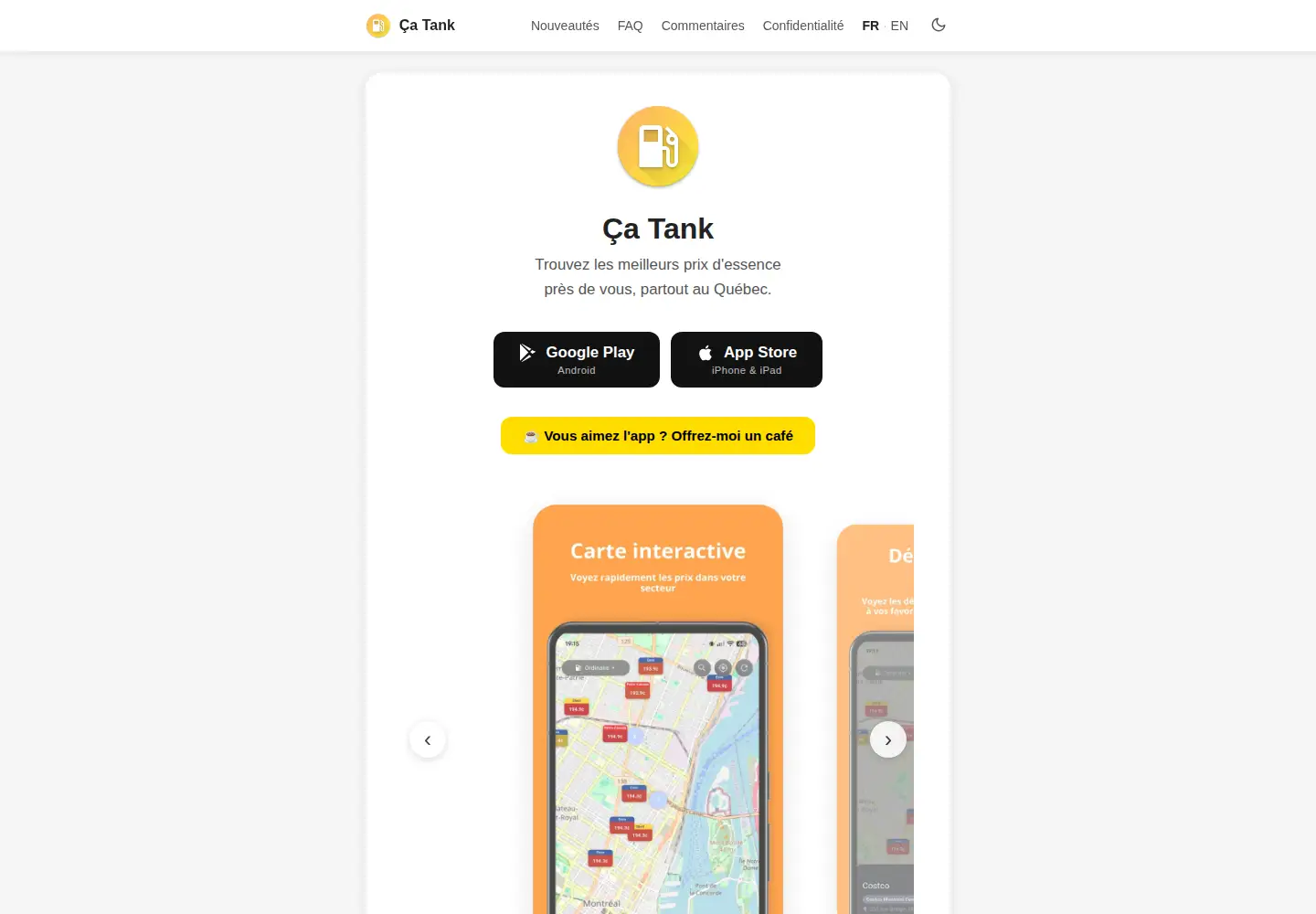 Screenshot of catank.ca