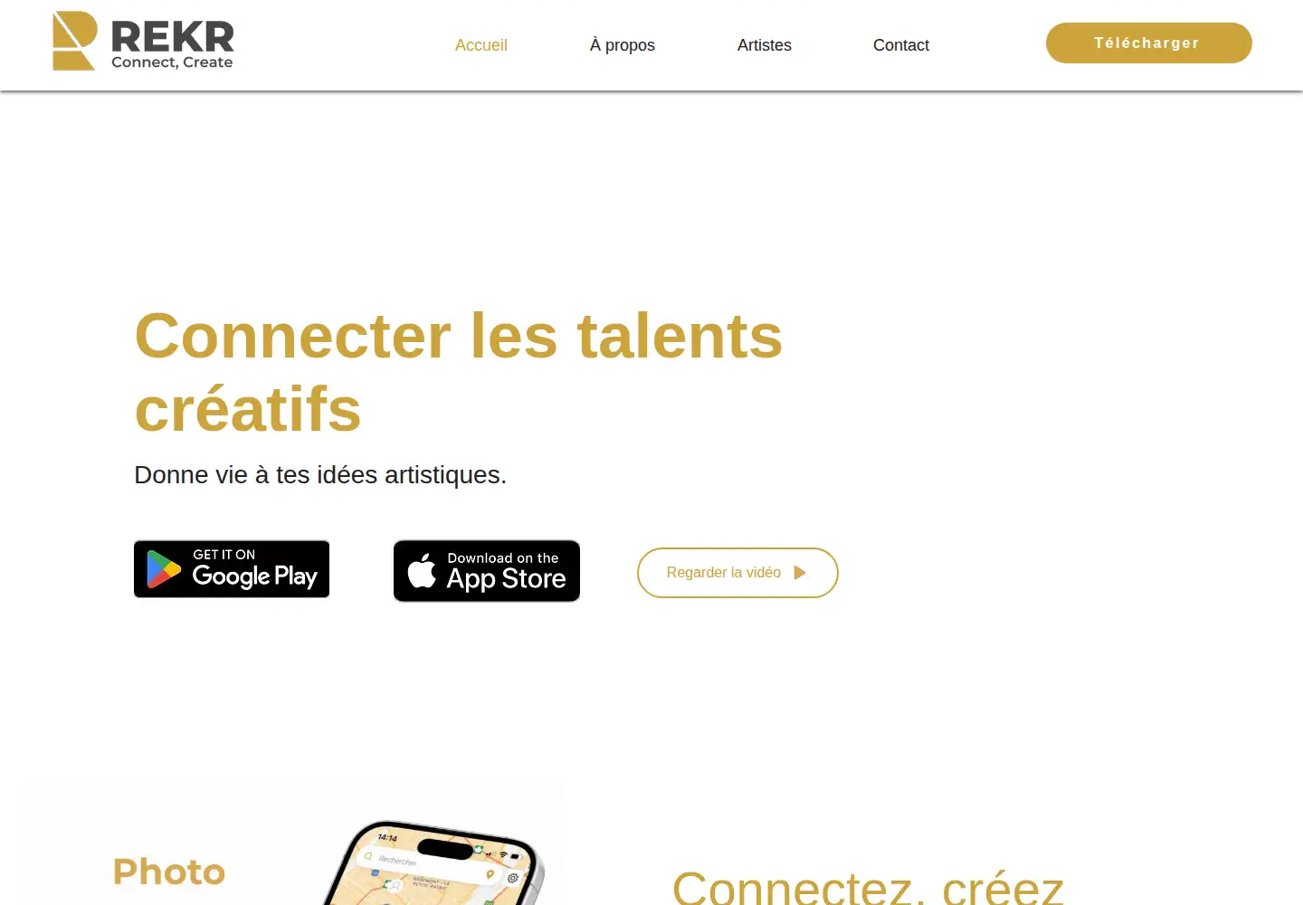 Captured homepage of rekr.ca in the current scan