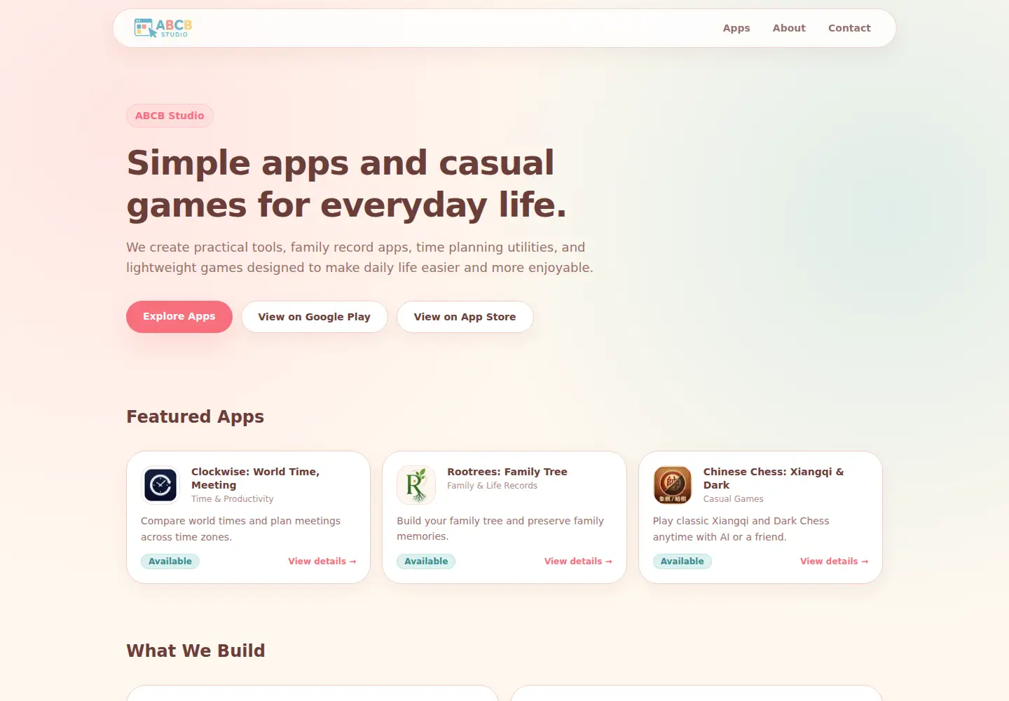 Screenshot of abcbstudio.cc