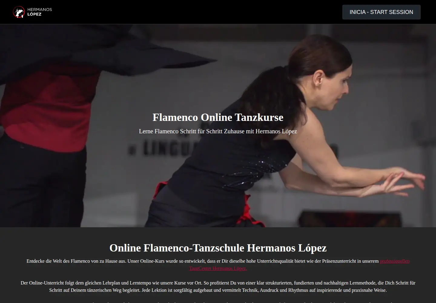 Screenshot of flamenco-online.ch