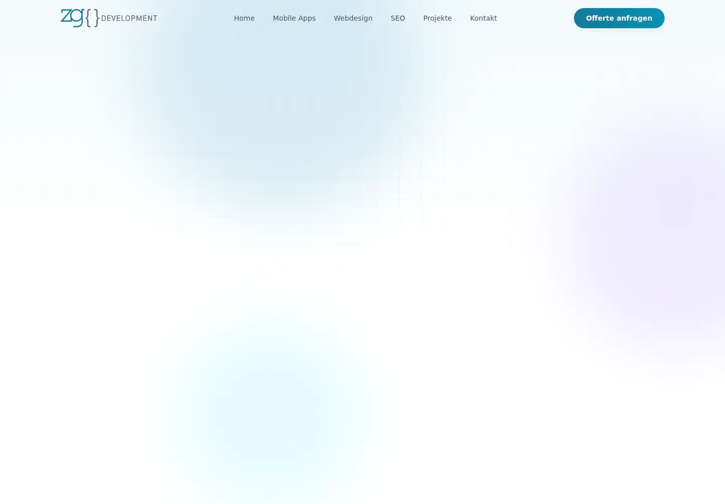 Captured homepage of zgdevelopment.ch in the current scan