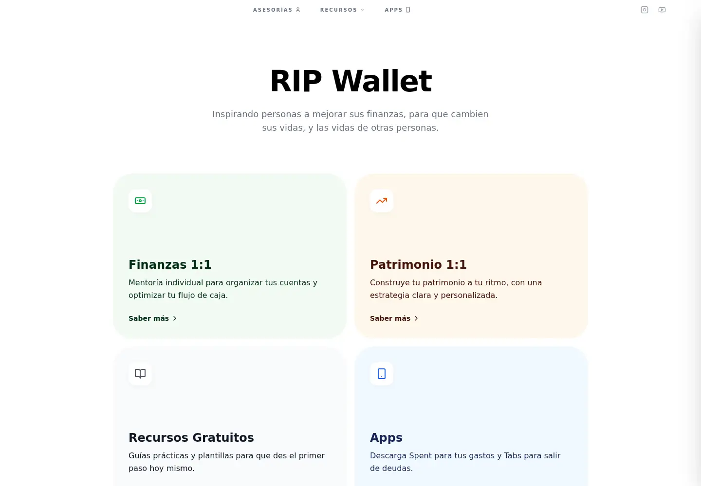 Screenshot of ripwallet.co