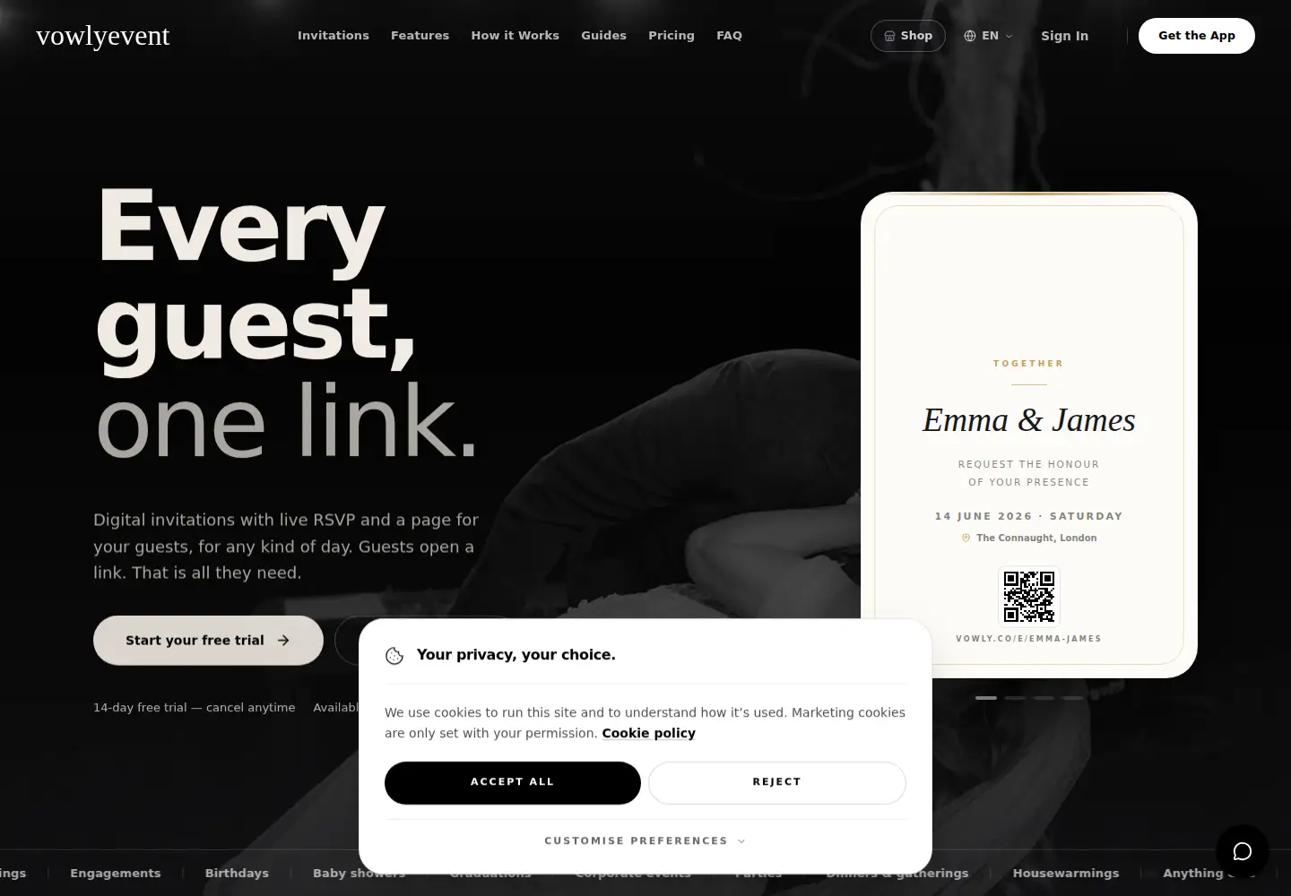 Screenshot of vowly.co